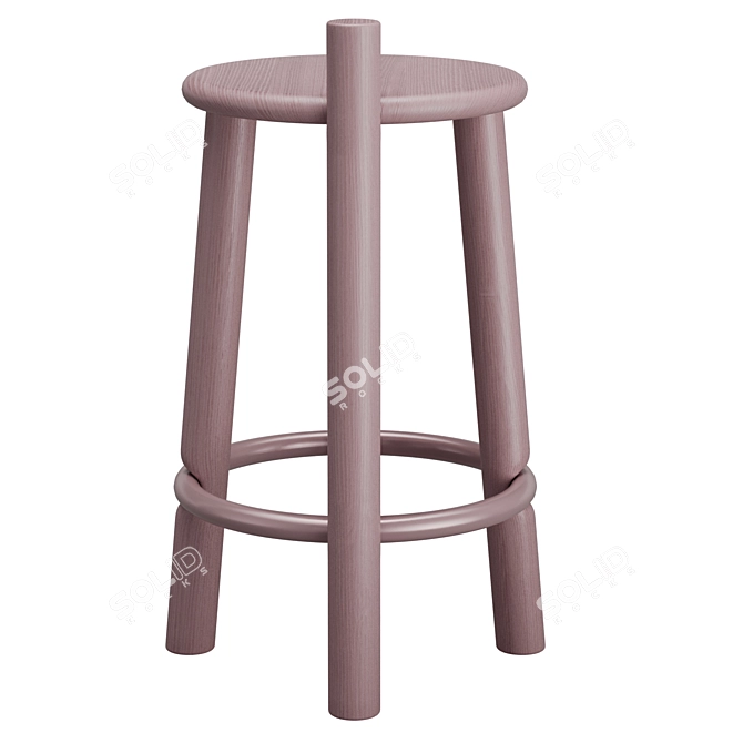 Modern Dopo Counter Stool by Mattiazzi 3D model image 3