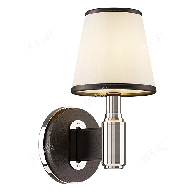 Ralph Lauren Riley Leather Sconce 3D model image 3