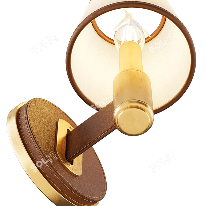 Ralph Lauren Riley Leather Sconce 3D model image 4