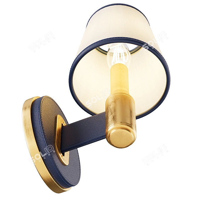 Ralph Lauren Riley Leather Sconce 3D model image 5