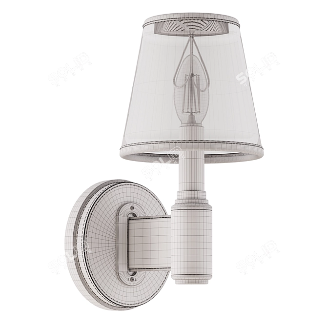 Ralph Lauren Riley Leather Sconce 3D model image 7