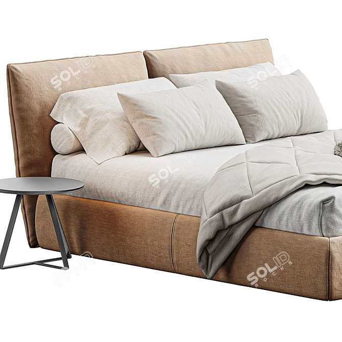 Astoria Upholstered Storage Bed 3D model image 4