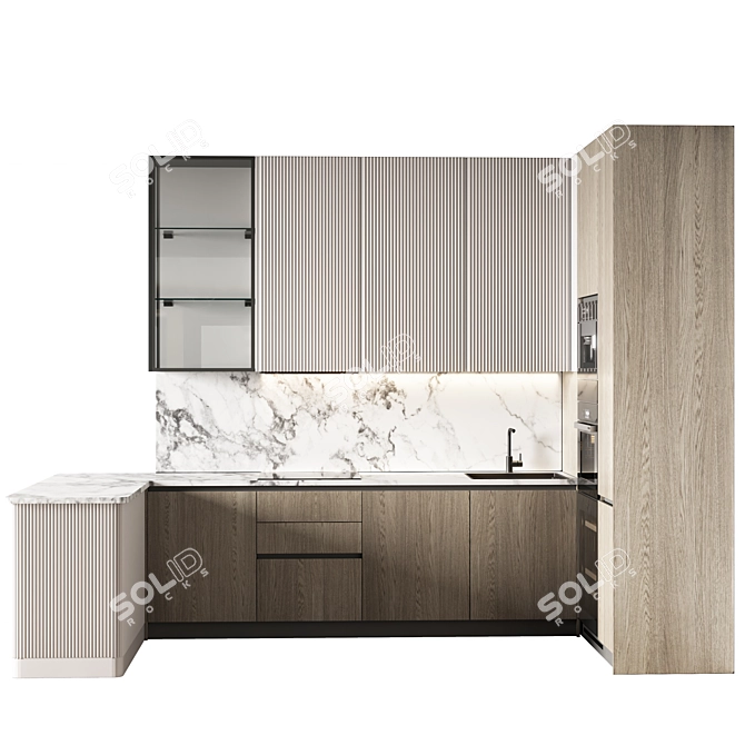 Modern Kitchen_81: 2015 Edition 3D model image 1