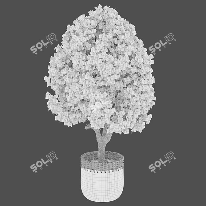 2m Tree Planter - 3D Model 3D model image 3