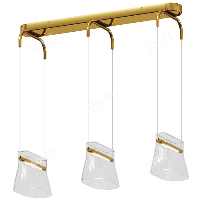 Luxury Cabaret Pendant Lights 3D model image 1