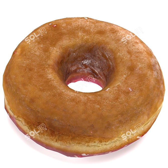 Glazed Doughnut 3D Model 3D model image 3