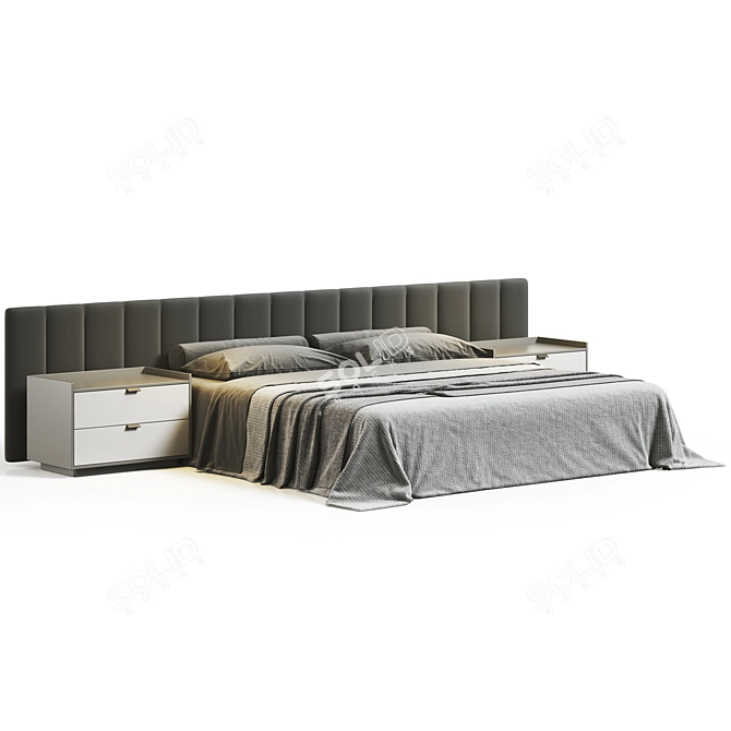 Modena Bed 3D Model Furniture 3D model image 2