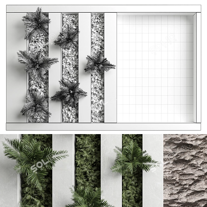 Green Wall Volume 13 Renderings 3D model image 3