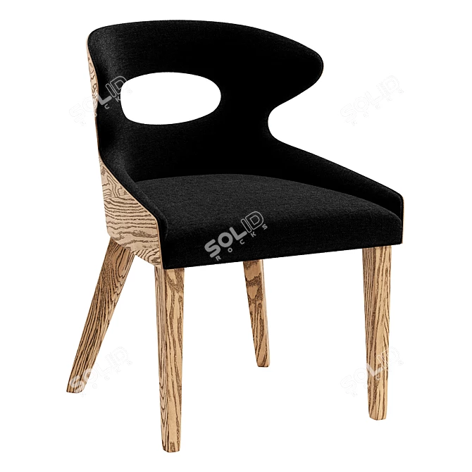 Contemporary Dining Set with Crissey Chair and Alferce Table 3D model image 2