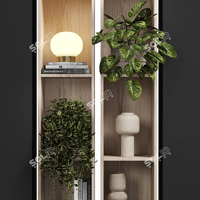 Versatile Modular Bookcase Cabinet 3D model image 3