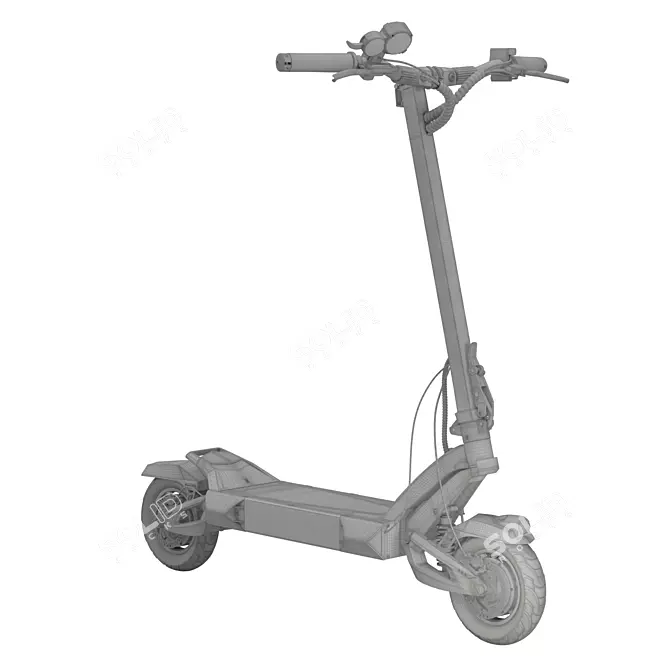 VSETT10+R High-Quality Electric Scooter 3D model image 11