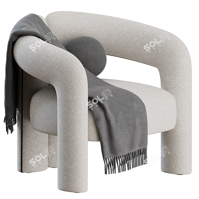  Cassina Dudet Armchair Set 3D model image 1