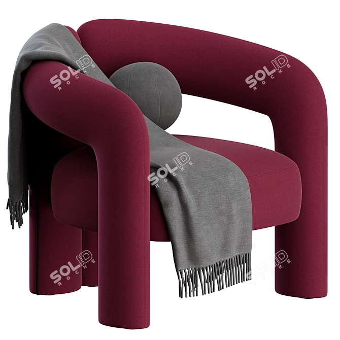  Cassina Dudet Armchair Set 3D model image 2