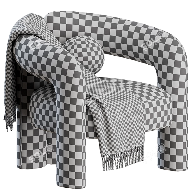  Cassina Dudet Armchair Set 3D model image 3