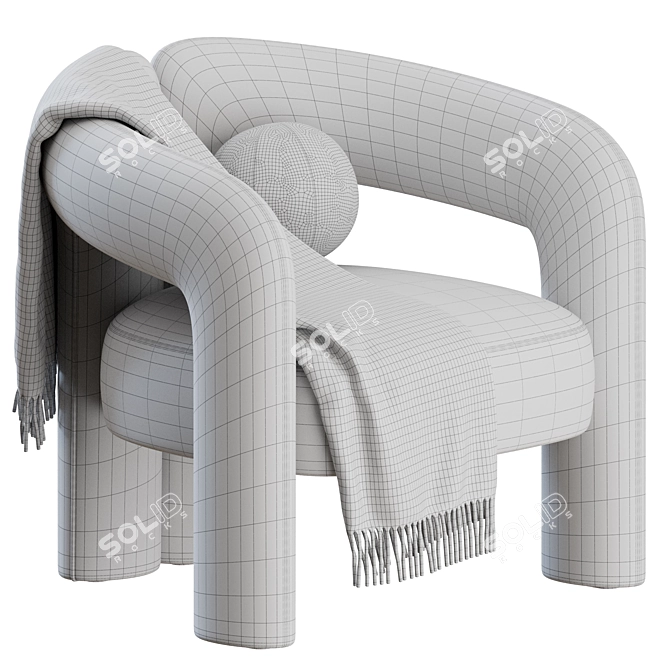  Cassina Dudet Armchair Set 3D model image 4