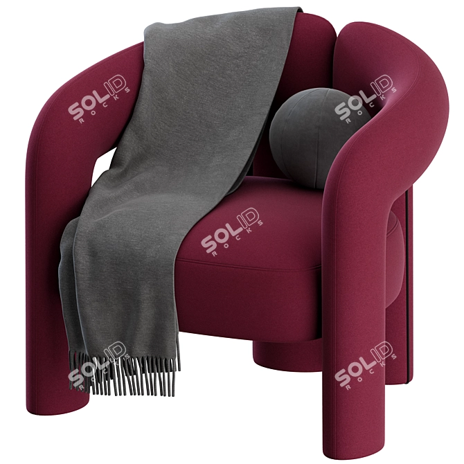  Cassina Dudet Armchair Set 3D model image 6