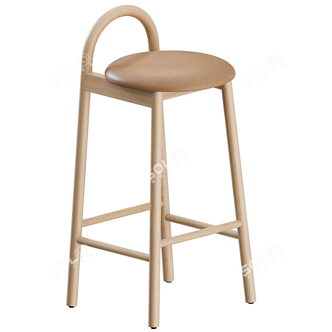 Bobby Counter Stools Set Duo 3D model image 1