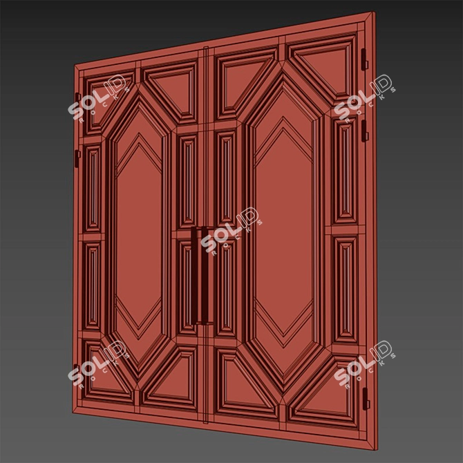 Modern Gate Model for 3D 3D model image 5