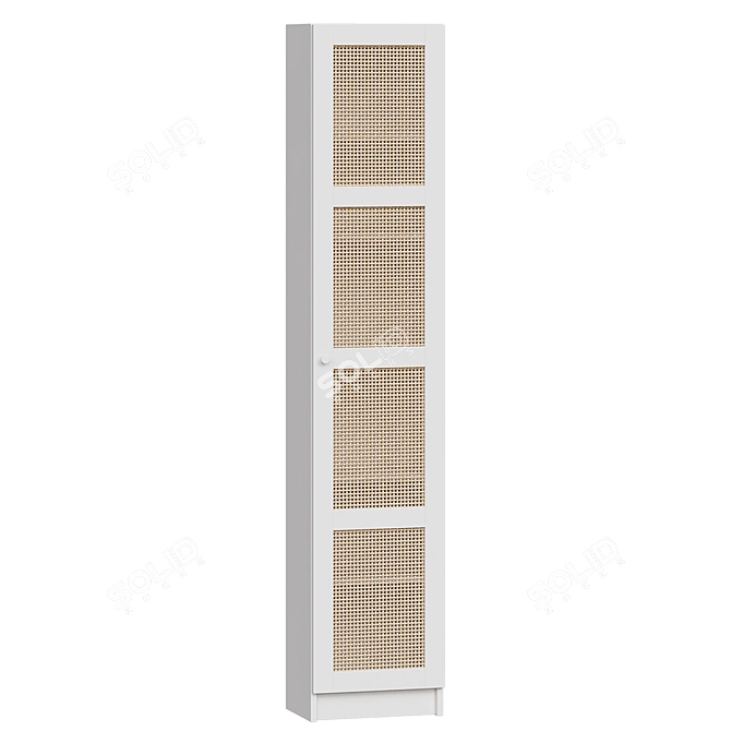 Scandinavian Bamboo Bookcase IKEA 3D model image 3