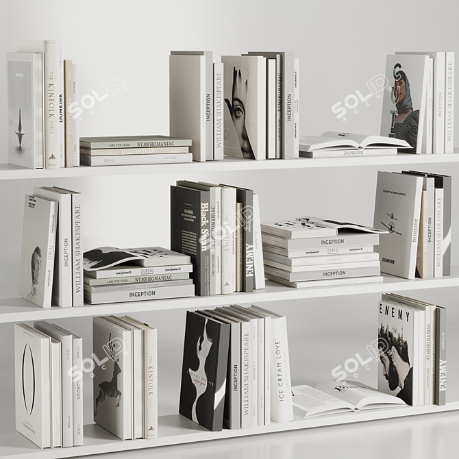 Book Set V3 | 3D Model 3D model image 1