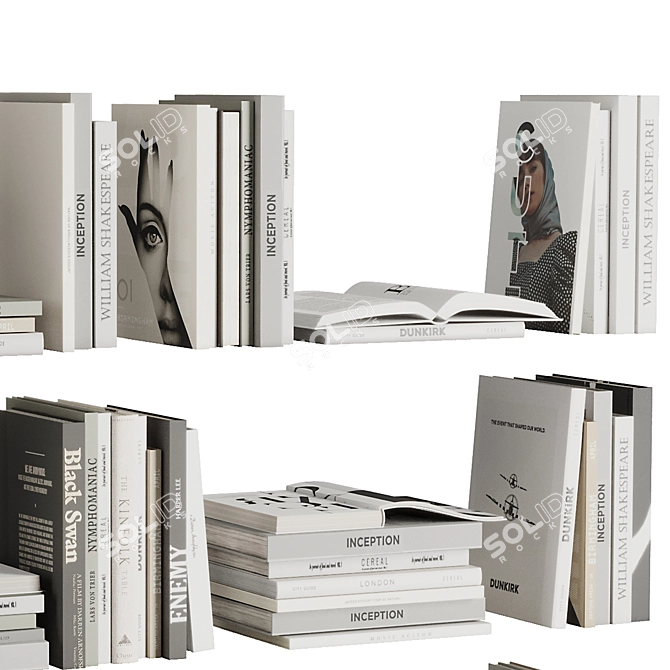 Book Set V3 | 3D Model 3D model image 5