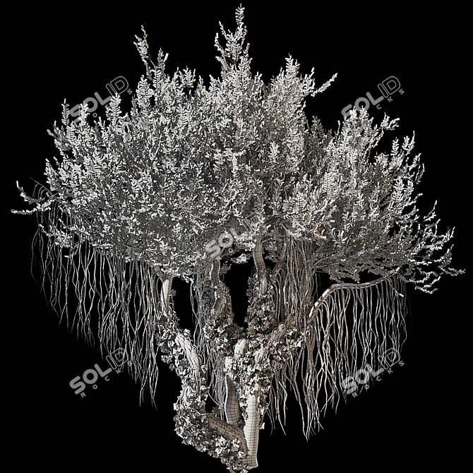 Jungle Tree & Ivy Parts 3D model image 7