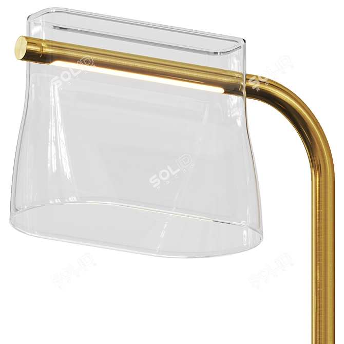 Elegant Cabaret Floor Lamp 3D model image 2