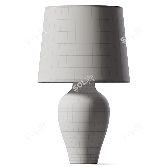 Elegant Ceramic Table Lamp 3D model image 2