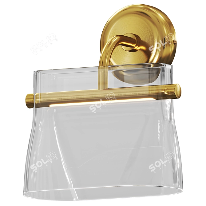 Elegant Cabaret Wall Sconce 3D model image 2