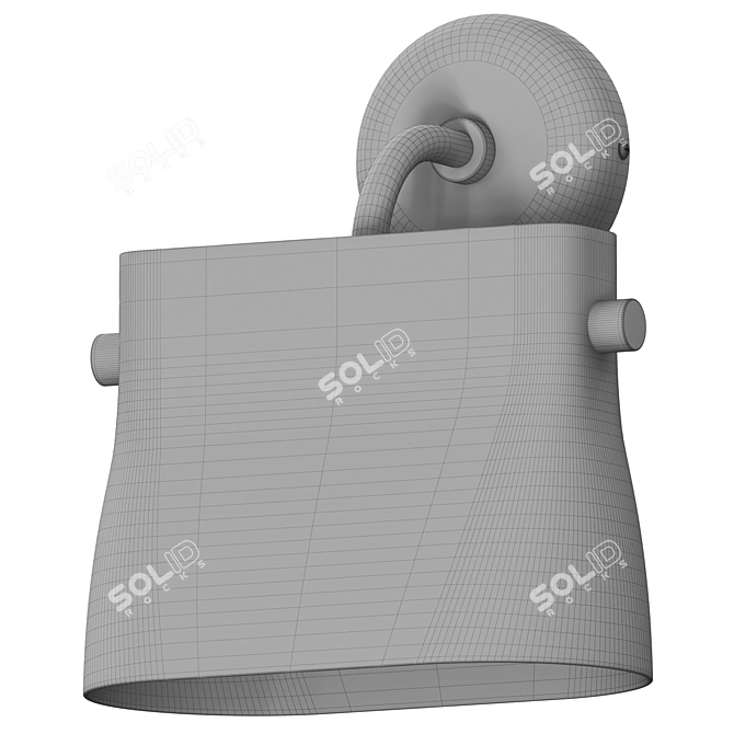 Elegant Cabaret Wall Sconce 3D model image 1