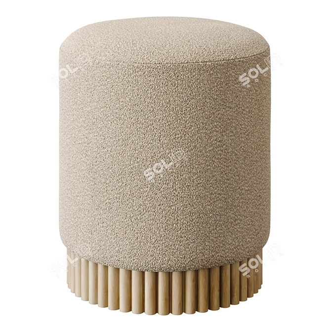 Scandi Pouf by DonPorolon 3D model image 1