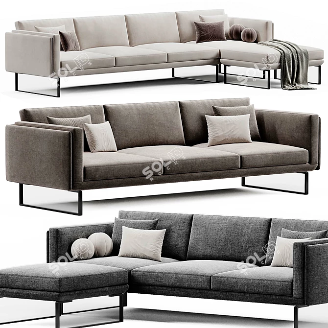 Modern 8 Sofa by Cassina 3D model image 1