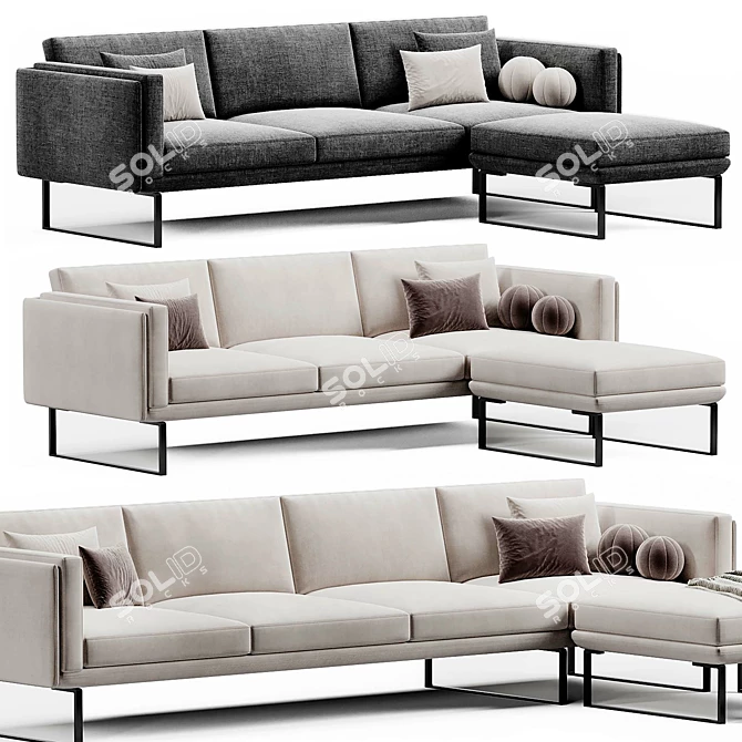 Modern 8 Sofa by Cassina 3D model image 3