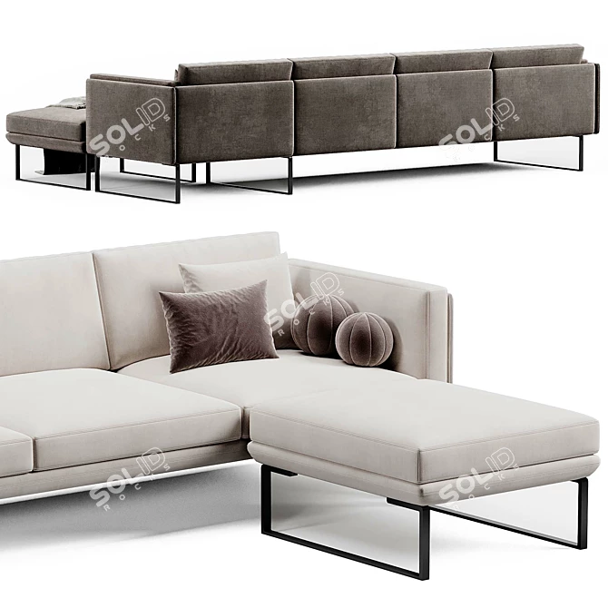 Modern 8 Sofa by Cassina 3D model image 4