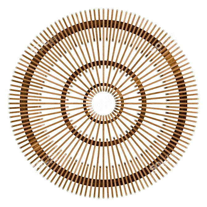 Teakwood Wall Frame 120cm UV 3D model image 2