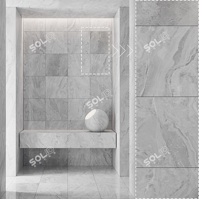 High Detail Marble Stone Panels 3D model image 4