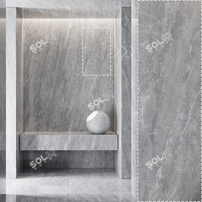 Marble Stone Texture Bundle 3D model image 1