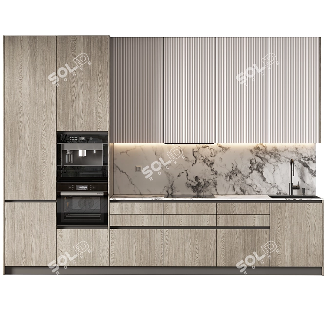 Modern Kitchen Design Model 3D 3D model image 1