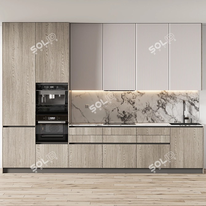 Modern Kitchen Design Model 3D 3D model image 3