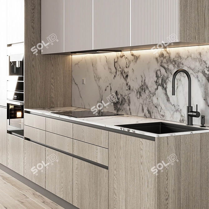 Modern Kitchen Design Model 3D 3D model image 4