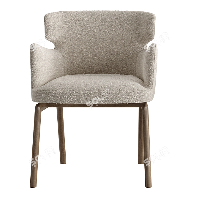 Modern Vesta Dining Chairs Design 3D model image 2