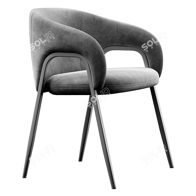 Contemporary Bonaldo Alley Chair 3D model image 5