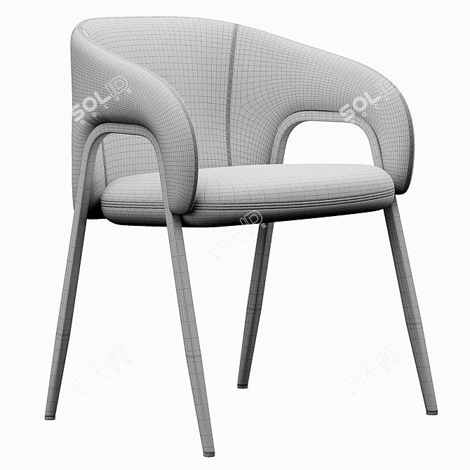 Contemporary Bonaldo Alley Chair 3D model image 7