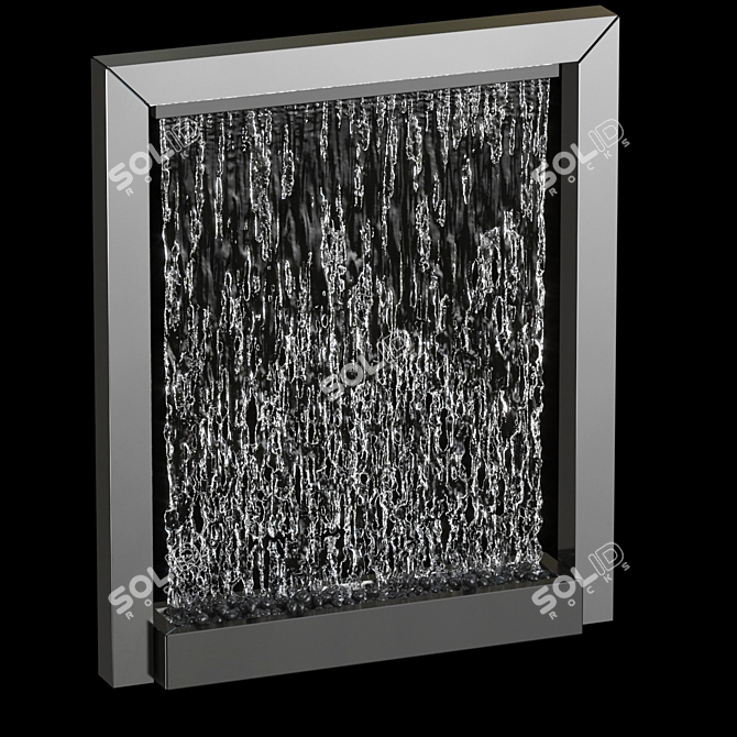 Cascading Water Fountain Display 3D model image 1