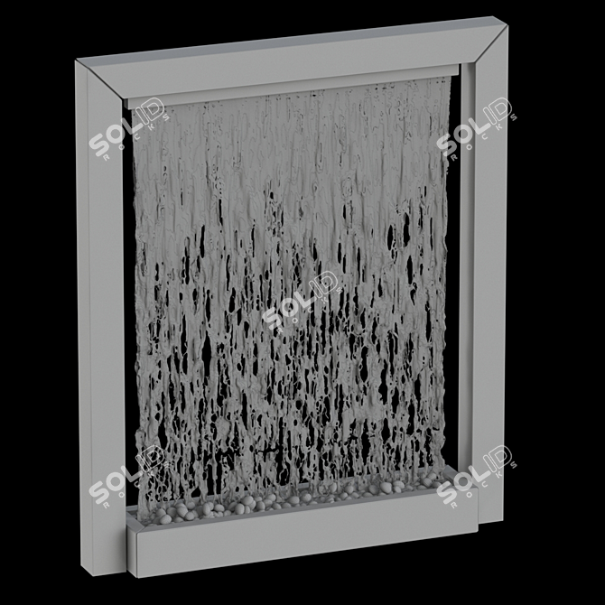 Cascading Water Fountain Display 3D model image 2