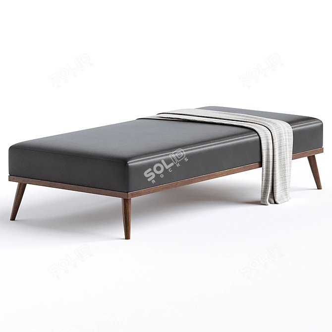 Elegant Beckett Bench for Home 3D model image 3