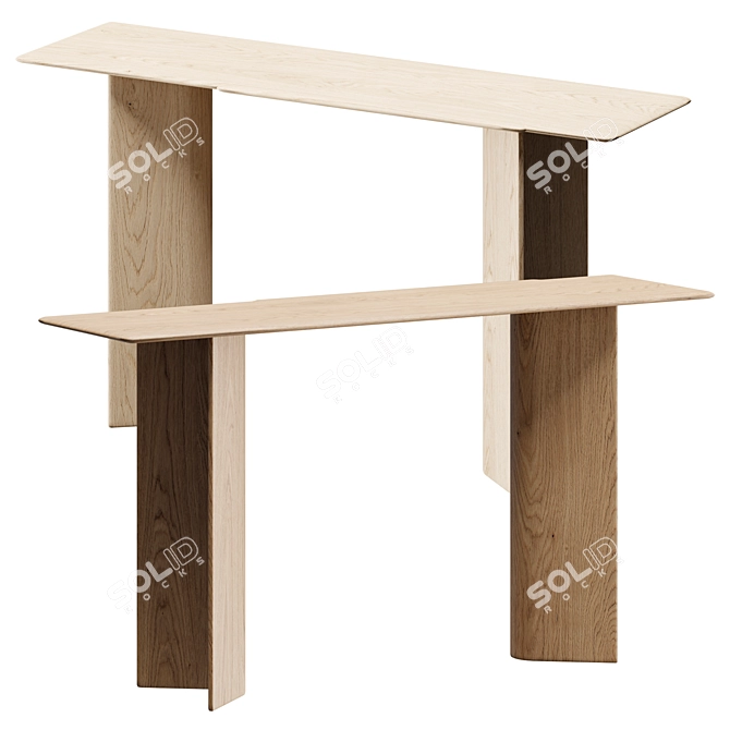 Elegant Arte Veneziana Paganelo Console 3D model image 1