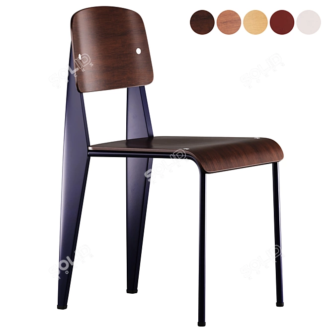 Modern Classic Dining Chairs Vitra 3D model image 4