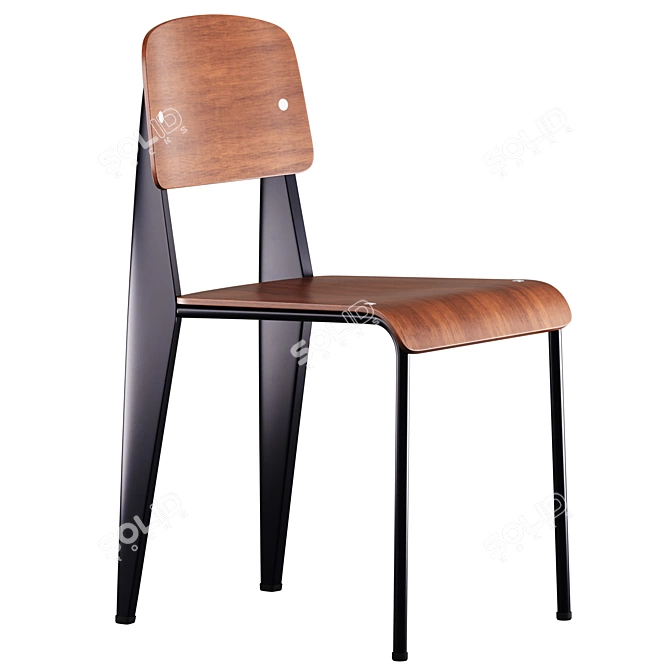 Modern Classic Dining Chairs Vitra 3D model image 5