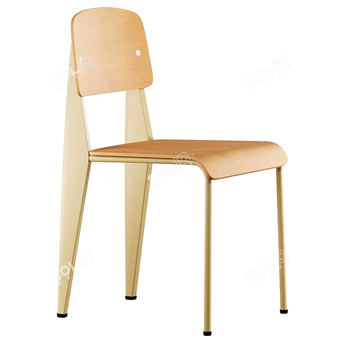 Modern Classic Dining Chairs Vitra 3D model image 6